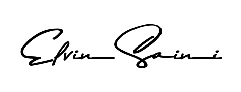 The Asem Kandis PERSONAL USE handwriting style adds charm and authenticity to name Elvin Saini. A wonderful choice for personal thank-you notes. Elvin Saini signature style 9 images and pictures png