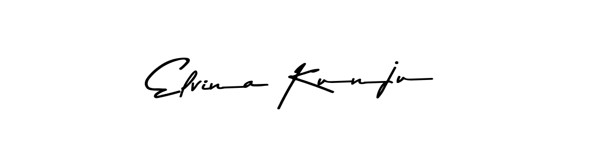 You can use this online signature creator to create a handwritten signature for the name Elvina Kunju. This is the best online autograph maker. Elvina Kunju signature style 9 images and pictures png