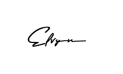 Design your own signature with our free online signature maker. With this signature software, you can create a handwritten (Asem Kandis PERSONAL USE) signature for name Elvyn. Elvyn signature style 9 images and pictures png