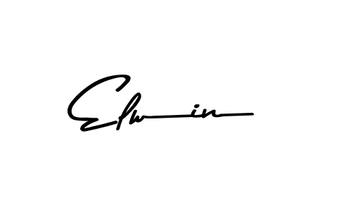 Use a signature maker to create a handwritten signature online. With this signature software, you can design (Asem Kandis PERSONAL USE) your own signature for name Elwin. Elwin signature style 9 images and pictures png