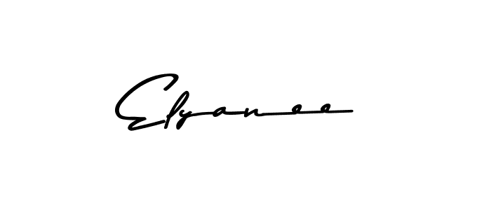 You should practise on your own different ways (Asem Kandis PERSONAL USE) to write your name (Elyanee) in signature. don't let someone else do it for you. Elyanee signature style 9 images and pictures png