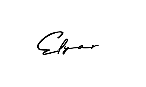 Design your own signature with our free online signature maker. With this signature software, you can create a handwritten (Asem Kandis PERSONAL USE) signature for name Elyar. Elyar signature style 9 images and pictures png