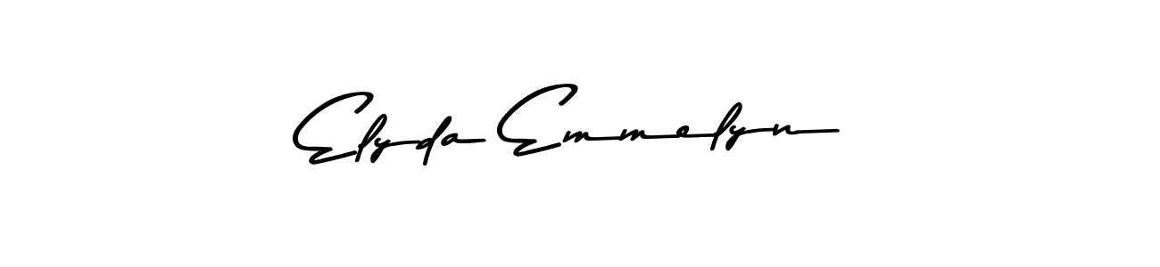 The best way (Asem Kandis PERSONAL USE) to make a short signature is to pick only two or three words in your name. The name Elyda Emmelyn include a total of six letters. For converting this name. Elyda Emmelyn signature style 9 images and pictures png