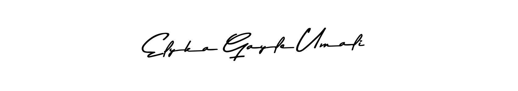 Make a beautiful signature design for name Elyka Gayle Umali. Use this online signature maker to create a handwritten signature for free. Elyka Gayle Umali signature style 9 images and pictures png