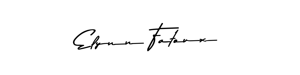Use a signature maker to create a handwritten signature online. With this signature software, you can design (Asem Kandis PERSONAL USE) your own signature for name Elynn Fatoux. Elynn Fatoux signature style 9 images and pictures png