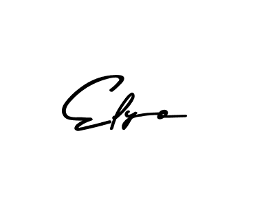 Use a signature maker to create a handwritten signature online. With this signature software, you can design (Asem Kandis PERSONAL USE) your own signature for name Elyo. Elyo signature style 9 images and pictures png