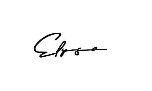 Make a beautiful signature design for name Elysa. With this signature (Asem Kandis PERSONAL USE) style, you can create a handwritten signature for free. Elysa signature style 9 images and pictures png