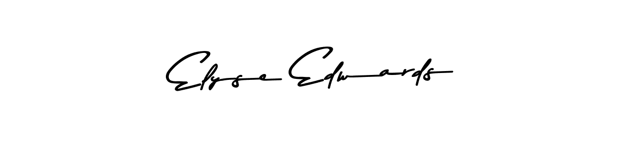 Make a beautiful signature design for name Elyse Edwards. With this signature (Asem Kandis PERSONAL USE) style, you can create a handwritten signature for free. Elyse Edwards signature style 9 images and pictures png