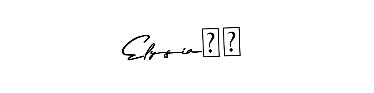 How to make Elysia⭐️ name signature. Use Asem Kandis PERSONAL USE style for creating short signs online. This is the latest handwritten sign. Elysia⭐️ signature style 9 images and pictures png
