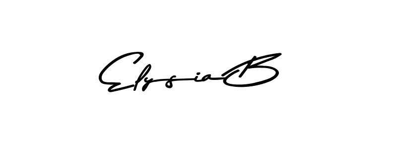 How to make Elysia B signature? Asem Kandis PERSONAL USE is a professional autograph style. Create handwritten signature for Elysia B name. Elysia B signature style 9 images and pictures png
