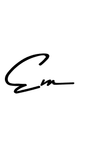 Make a beautiful signature design for name Em. With this signature (Asem Kandis PERSONAL USE) style, you can create a handwritten signature for free. Em signature style 9 images and pictures png