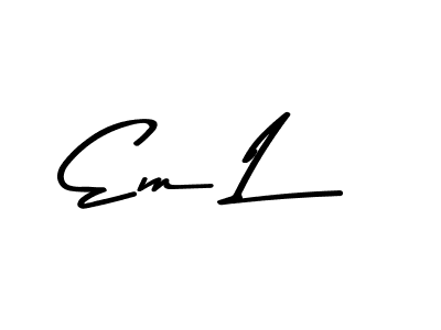 Make a beautiful signature design for name Em L. Use this online signature maker to create a handwritten signature for free. Em L signature style 9 images and pictures png