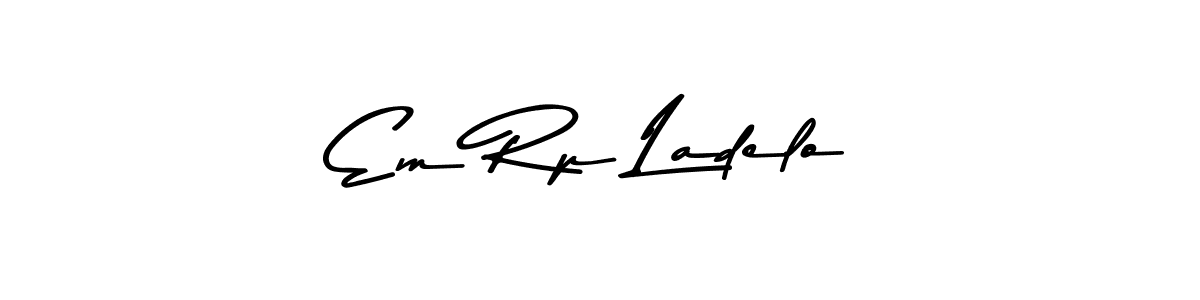 This is the best signature style for the Em Rp Ladelo name. Also you like these signature font (Asem Kandis PERSONAL USE). Mix name signature. Em Rp Ladelo signature style 9 images and pictures png