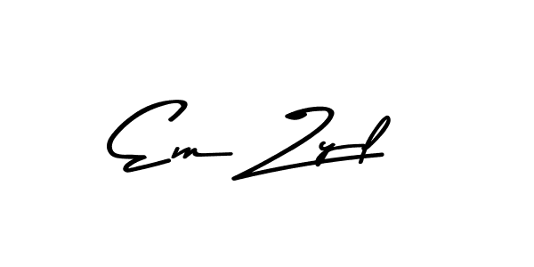 How to make Em Zyl signature? Asem Kandis PERSONAL USE is a professional autograph style. Create handwritten signature for Em Zyl name. Em Zyl signature style 9 images and pictures png