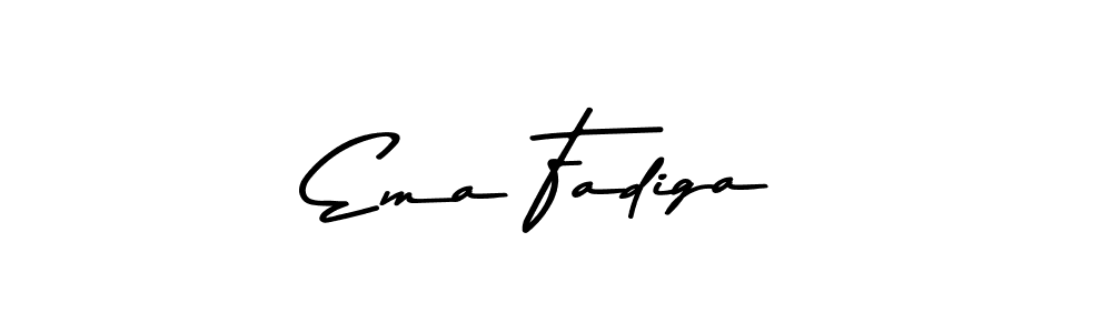 Ema Fadiga stylish signature style. Best Handwritten Sign (Asem Kandis PERSONAL USE) for my name. Handwritten Signature Collection Ideas for my name Ema Fadiga. Ema Fadiga signature style 9 images and pictures png