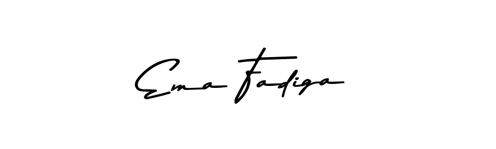 Ema Fadiga stylish signature style. Best Handwritten Sign (Asem Kandis PERSONAL USE) for my name. Handwritten Signature Collection Ideas for my name Ema Fadiga. Ema Fadiga signature style 9 images and pictures png