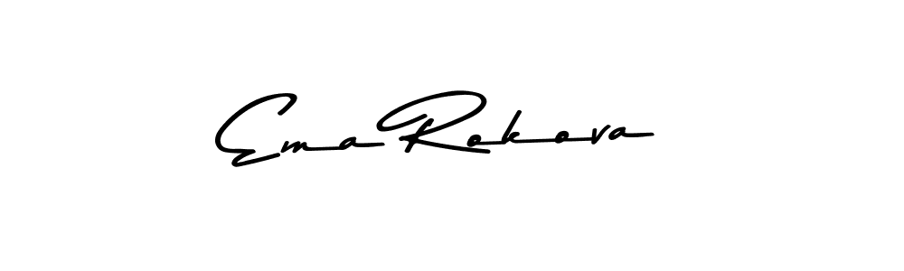 Use a signature maker to create a handwritten signature online. With this signature software, you can design (Asem Kandis PERSONAL USE) your own signature for name Ema Rokova. Ema Rokova signature style 9 images and pictures png