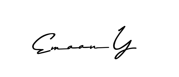 Use a signature maker to create a handwritten signature online. With this signature software, you can design (Asem Kandis PERSONAL USE) your own signature for name Emaan Y. Emaan Y signature style 9 images and pictures png