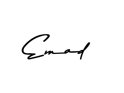 Make a beautiful signature design for name Emad. Use this online signature maker to create a handwritten signature for free. Emad signature style 9 images and pictures png