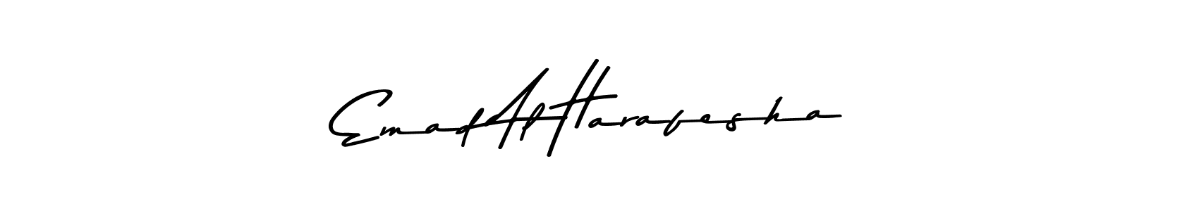 Create a beautiful signature design for name Emad Al Harafesha. With this signature (Asem Kandis PERSONAL USE) fonts, you can make a handwritten signature for free. Emad Al Harafesha signature style 9 images and pictures png