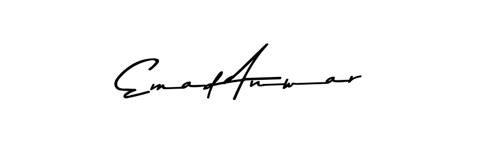 The best way (Asem Kandis PERSONAL USE) to make a short signature is to pick only two or three words in your name. The name Emad Anwar include a total of six letters. For converting this name. Emad Anwar signature style 9 images and pictures png