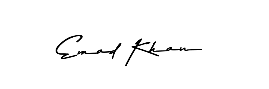 Make a beautiful signature design for name Emad Khan. Use this online signature maker to create a handwritten signature for free. Emad Khan signature style 9 images and pictures png