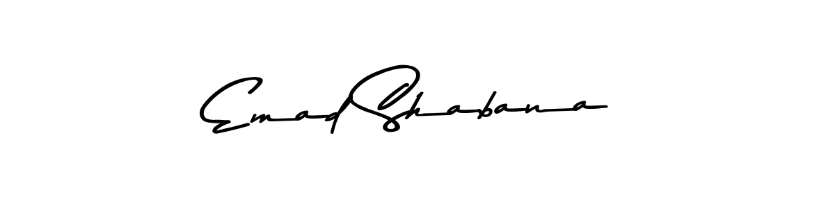 The best way (Asem Kandis PERSONAL USE) to make a short signature is to pick only two or three words in your name. The name Emad Shabana include a total of six letters. For converting this name. Emad Shabana signature style 9 images and pictures png