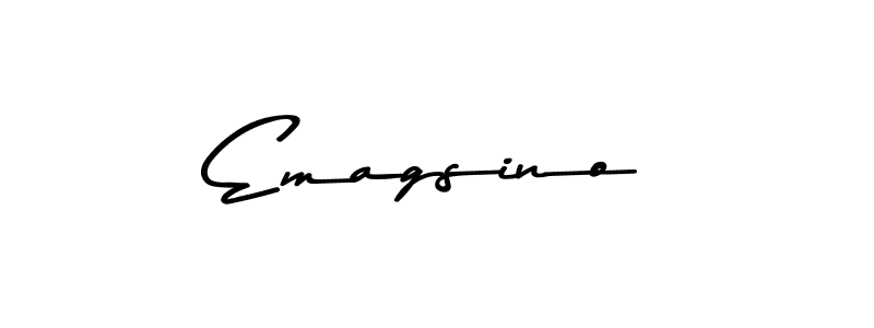 Design your own signature with our free online signature maker. With this signature software, you can create a handwritten (Asem Kandis PERSONAL USE) signature for name Emagsino. Emagsino signature style 9 images and pictures png