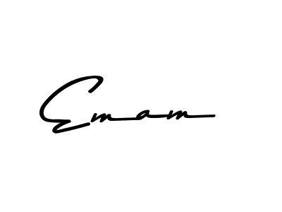 Create a beautiful signature design for name Emam. With this signature (Asem Kandis PERSONAL USE) fonts, you can make a handwritten signature for free. Emam signature style 9 images and pictures png