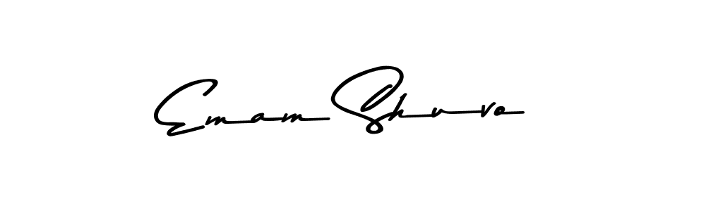 Emam Shuvo stylish signature style. Best Handwritten Sign (Asem Kandis PERSONAL USE) for my name. Handwritten Signature Collection Ideas for my name Emam Shuvo. Emam Shuvo signature style 9 images and pictures png