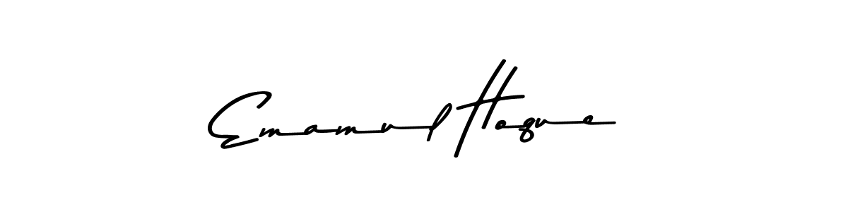 Design your own signature with our free online signature maker. With this signature software, you can create a handwritten (Asem Kandis PERSONAL USE) signature for name Emamul Hoque. Emamul Hoque signature style 9 images and pictures png