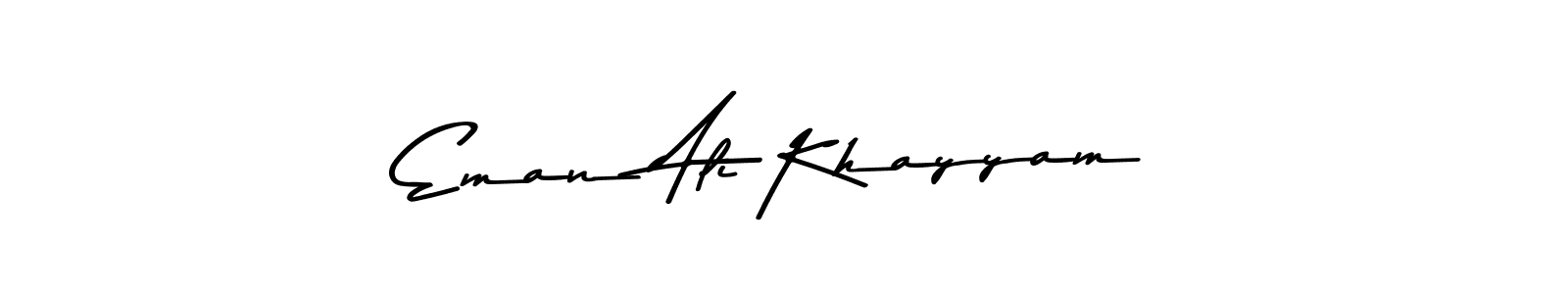 This is the best signature style for the Eman Ali Khayyam name. Also you like these signature font (Asem Kandis PERSONAL USE). Mix name signature. Eman Ali Khayyam signature style 9 images and pictures png