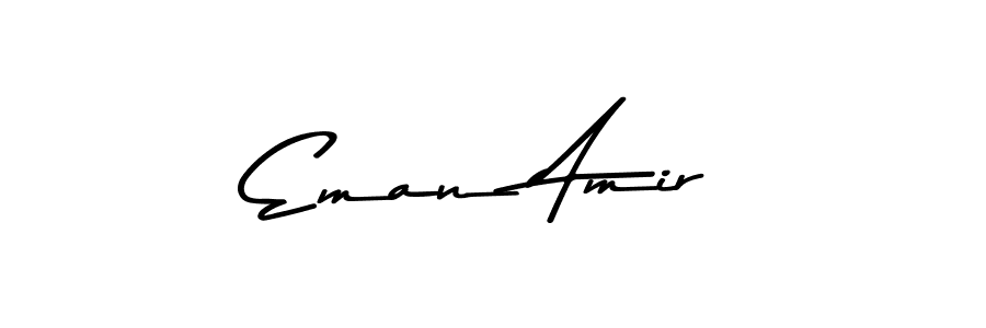 Make a beautiful signature design for name Eman Amir. With this signature (Asem Kandis PERSONAL USE) style, you can create a handwritten signature for free. Eman Amir signature style 9 images and pictures png