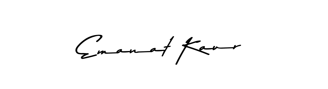 Also You can easily find your signature by using the search form. We will create Emanat Kaur name handwritten signature images for you free of cost using Asem Kandis PERSONAL USE sign style. Emanat Kaur signature style 9 images and pictures png