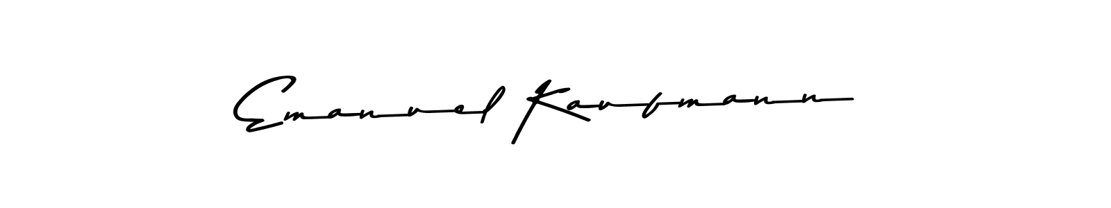 How to make Emanuel Kaufmann name signature. Use Asem Kandis PERSONAL USE style for creating short signs online. This is the latest handwritten sign. Emanuel Kaufmann signature style 9 images and pictures png