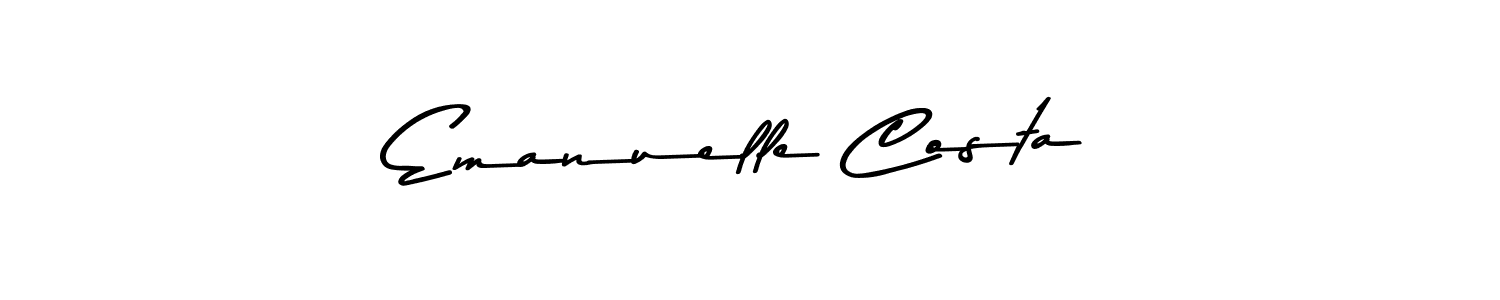 Emanuelle Costa stylish signature style. Best Handwritten Sign (Asem Kandis PERSONAL USE) for my name. Handwritten Signature Collection Ideas for my name Emanuelle Costa. Emanuelle Costa signature style 9 images and pictures png