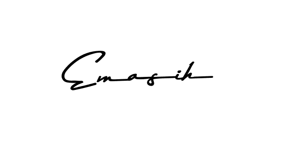 How to make Emasih name signature. Use Asem Kandis PERSONAL USE style for creating short signs online. This is the latest handwritten sign. Emasih signature style 9 images and pictures png