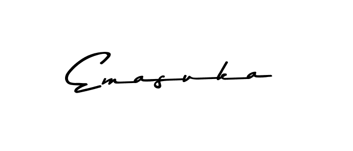 Emasuka stylish signature style. Best Handwritten Sign (Asem Kandis PERSONAL USE) for my name. Handwritten Signature Collection Ideas for my name Emasuka. Emasuka signature style 9 images and pictures png