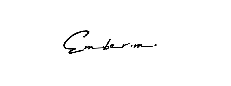 Similarly Asem Kandis PERSONAL USE is the best handwritten signature design. Signature creator online .You can use it as an online autograph creator for name Ember.m.. Ember.m. signature style 9 images and pictures png