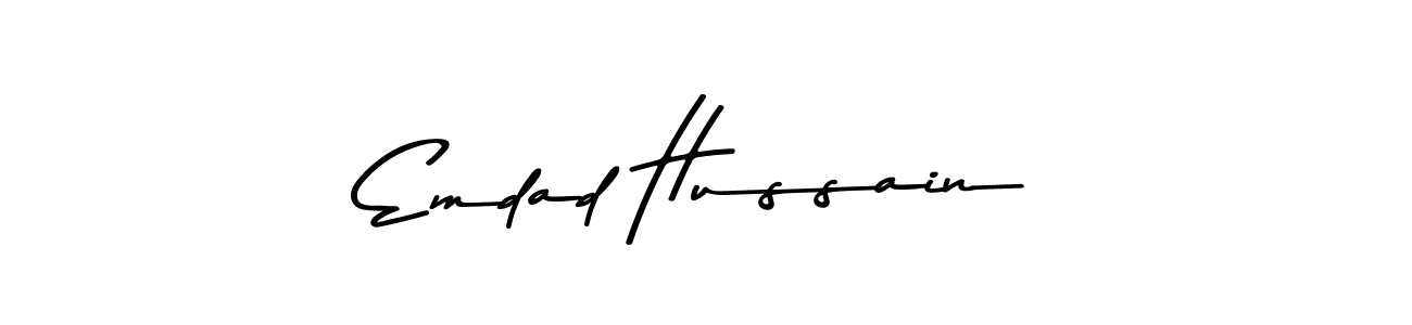 Use a signature maker to create a handwritten signature online. With this signature software, you can design (Asem Kandis PERSONAL USE) your own signature for name Emdad Hussain. Emdad Hussain signature style 9 images and pictures png