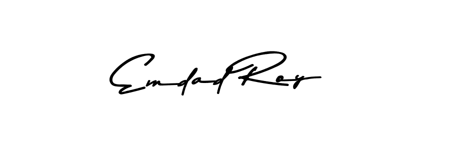 You should practise on your own different ways (Asem Kandis PERSONAL USE) to write your name (Emdad Roy) in signature. don't let someone else do it for you. Emdad Roy signature style 9 images and pictures png