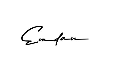 Make a beautiful signature design for name Emdan. With this signature (Asem Kandis PERSONAL USE) style, you can create a handwritten signature for free. Emdan signature style 9 images and pictures png