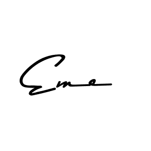 Also we have Eme name is the best signature style. Create professional handwritten signature collection using Asem Kandis PERSONAL USE autograph style. Eme signature style 9 images and pictures png
