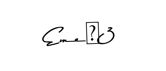 Here are the top 10 professional signature styles for the name Eme⁹3. These are the best autograph styles you can use for your name. Eme⁹3 signature style 9 images and pictures png