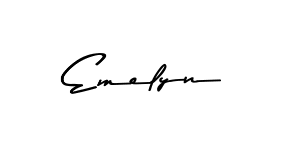 Design your own signature with our free online signature maker. With this signature software, you can create a handwritten (Asem Kandis PERSONAL USE) signature for name Emelyn. Emelyn signature style 9 images and pictures png