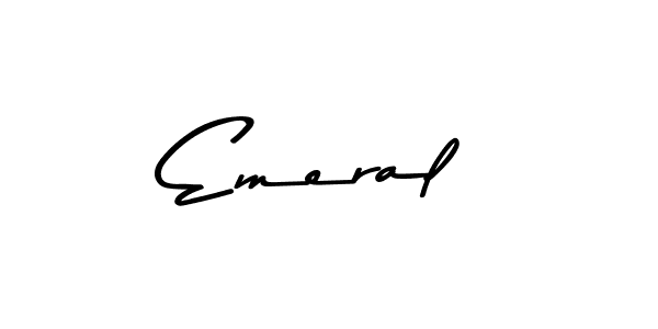 Also You can easily find your signature by using the search form. We will create Emeral name handwritten signature images for you free of cost using Asem Kandis PERSONAL USE sign style. Emeral signature style 9 images and pictures png