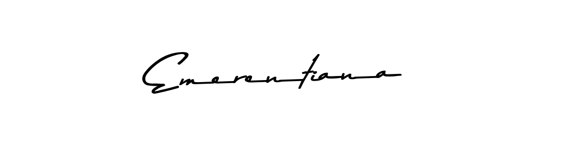 Emerentiana stylish signature style. Best Handwritten Sign (Asem Kandis PERSONAL USE) for my name. Handwritten Signature Collection Ideas for my name Emerentiana. Emerentiana signature style 9 images and pictures png
