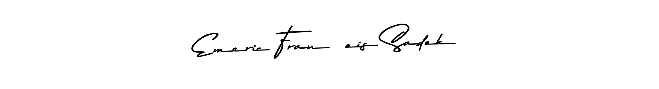 Similarly Asem Kandis PERSONAL USE is the best handwritten signature design. Signature creator online .You can use it as an online autograph creator for name Emeric François Sadok. Emeric François Sadok signature style 9 images and pictures png