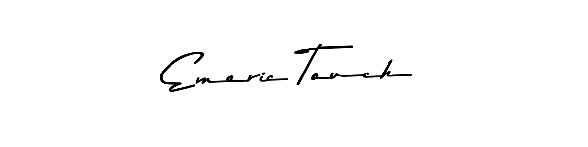 if you are searching for the best signature style for your name Emeric Touch. so please give up your signature search. here we have designed multiple signature styles  using Asem Kandis PERSONAL USE. Emeric Touch signature style 9 images and pictures png
