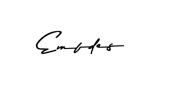 Design your own signature with our free online signature maker. With this signature software, you can create a handwritten (Asem Kandis PERSONAL USE) signature for name Emfdes. Emfdes signature style 9 images and pictures png